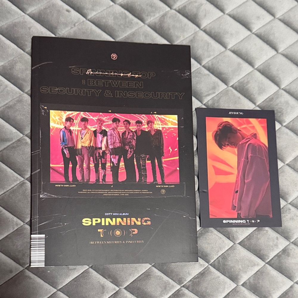 GOT7 ‘Spinning Top’ Album & ver with Jackson page and Jinyoung postcard